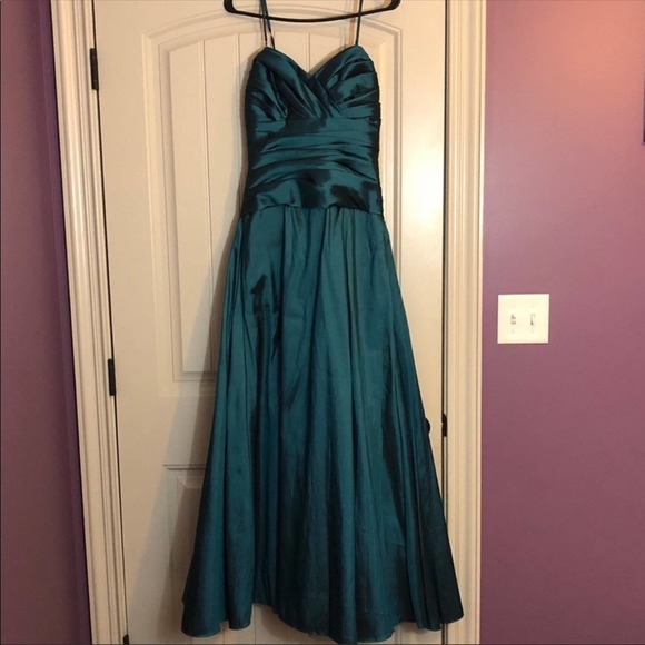 Wtoo Watters Bridesmaid Dress in Teal Size 4 - Picture 1 of 7